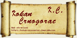 Kokan Crnogorac vizit kartica